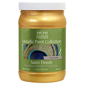 1 qt Modern Masters ME658 Gold Rush Metallic Paint Collection Water-Based Decorative Metallic Paint