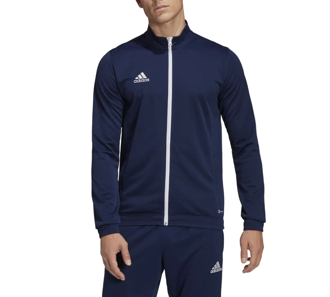 2 x Adidas Mens Entrada 22 Track Top Navy/White Football Jacket