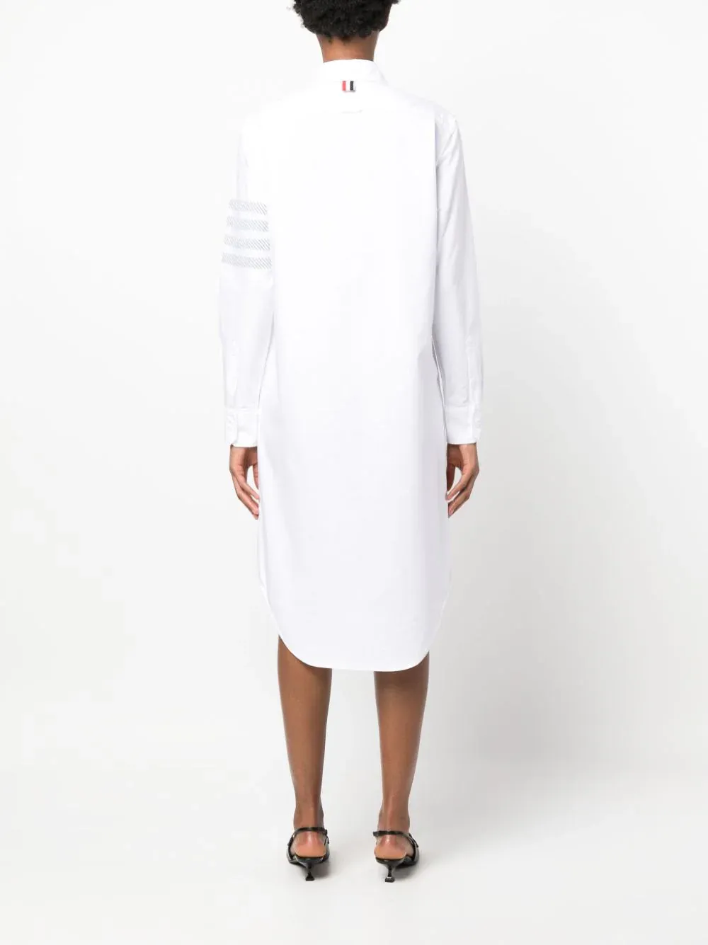 4-Bar Cotton Shirt Dress