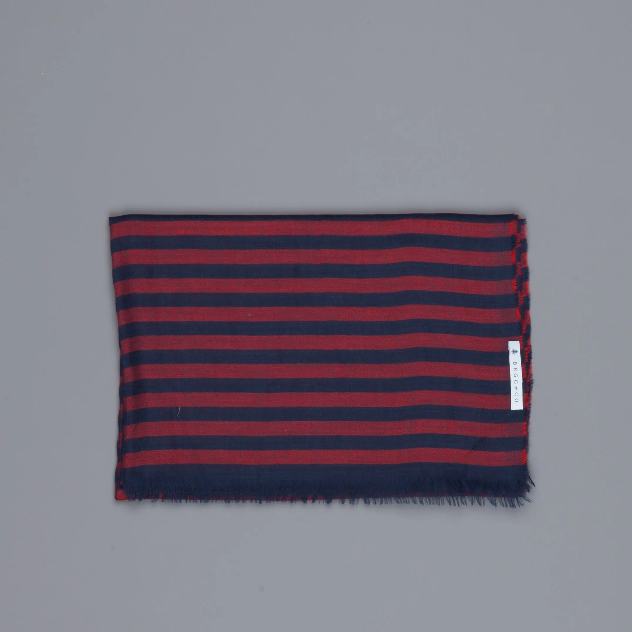 Alex Begg Wispy woven stole cashmere Gill in Red