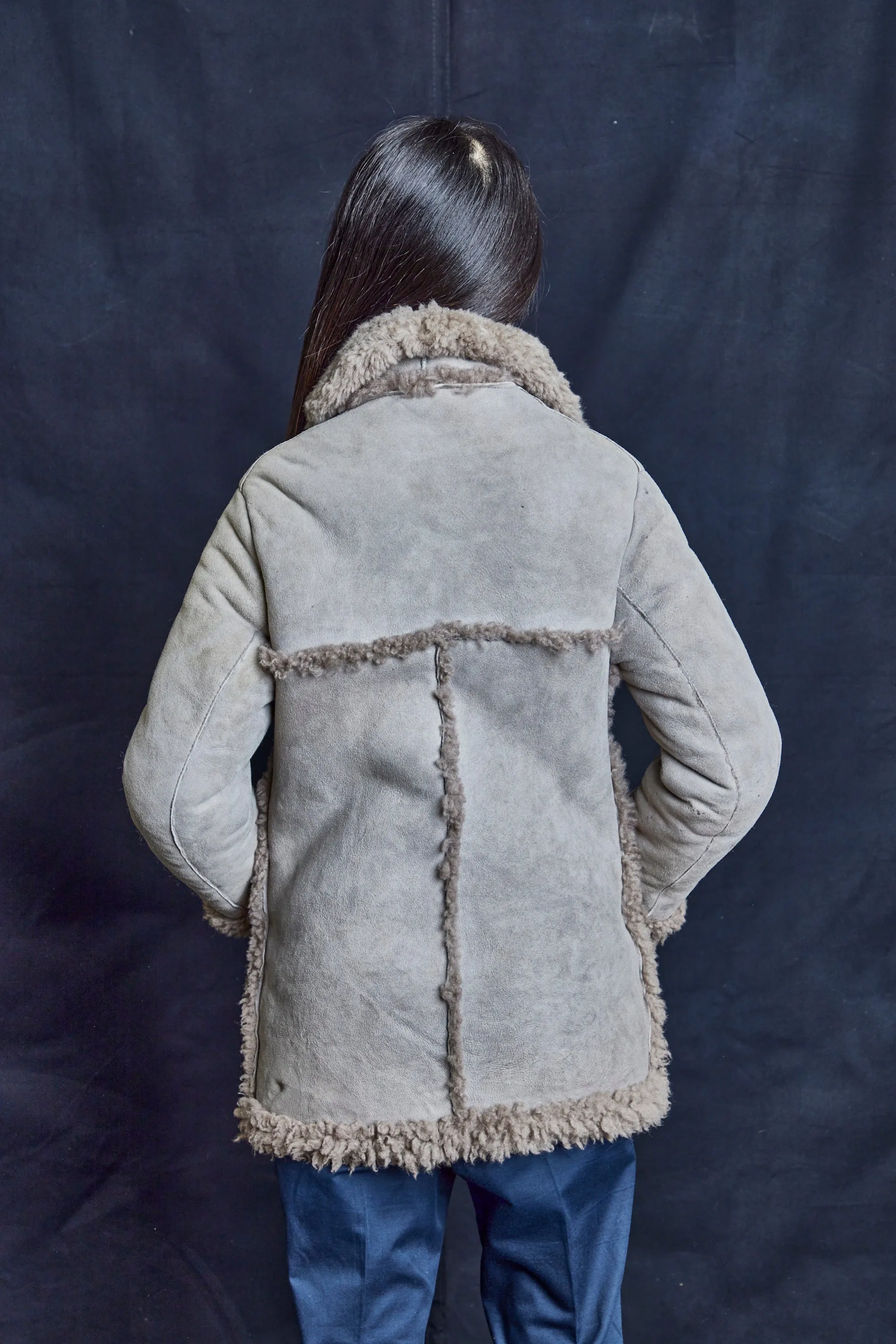 Baily's Grey Sheepskin Jacket