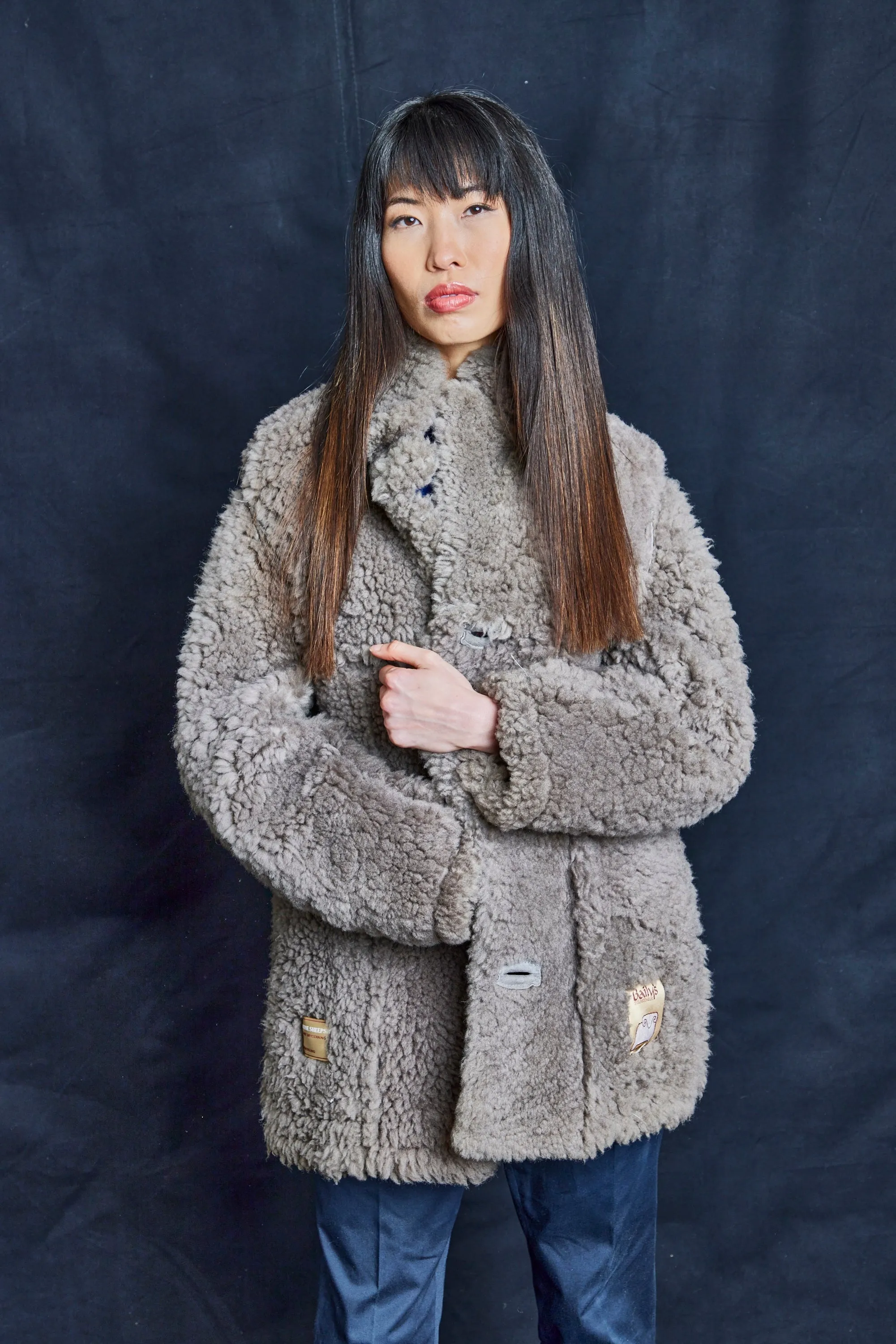 Baily's Grey Sheepskin Jacket