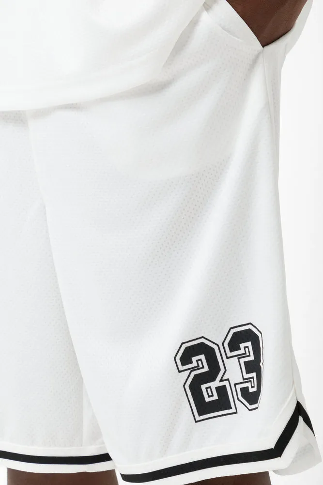 Basketball Short White