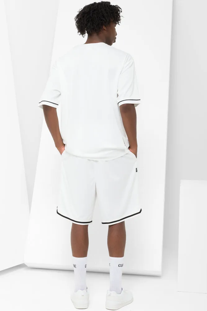 Basketball Short White