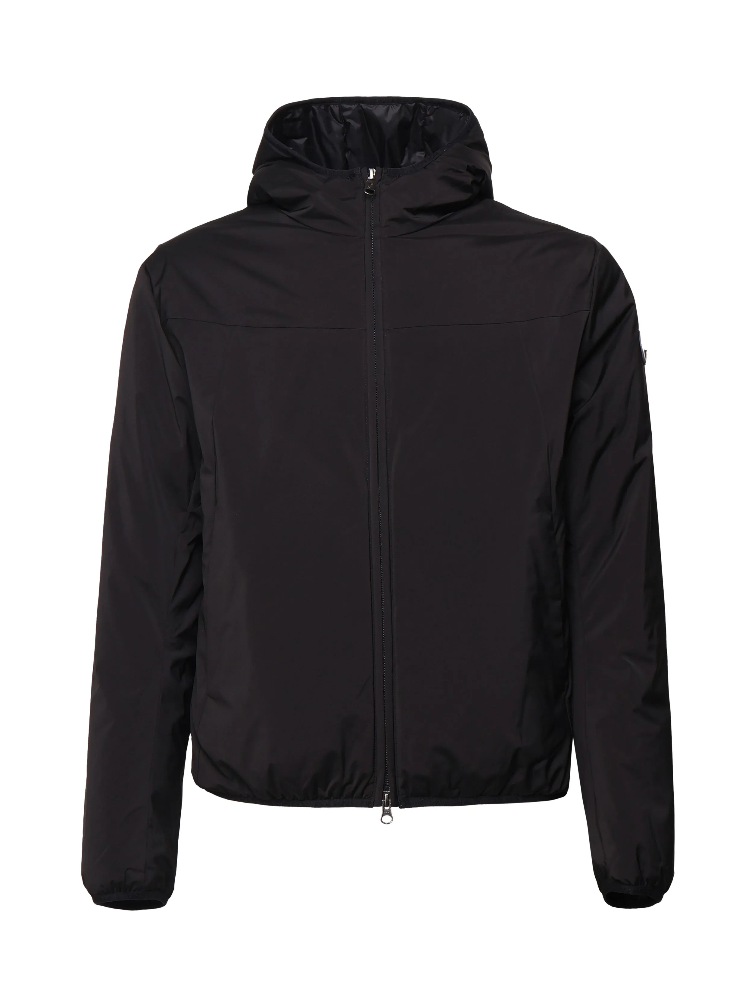 Black Padded Jacket with Hood