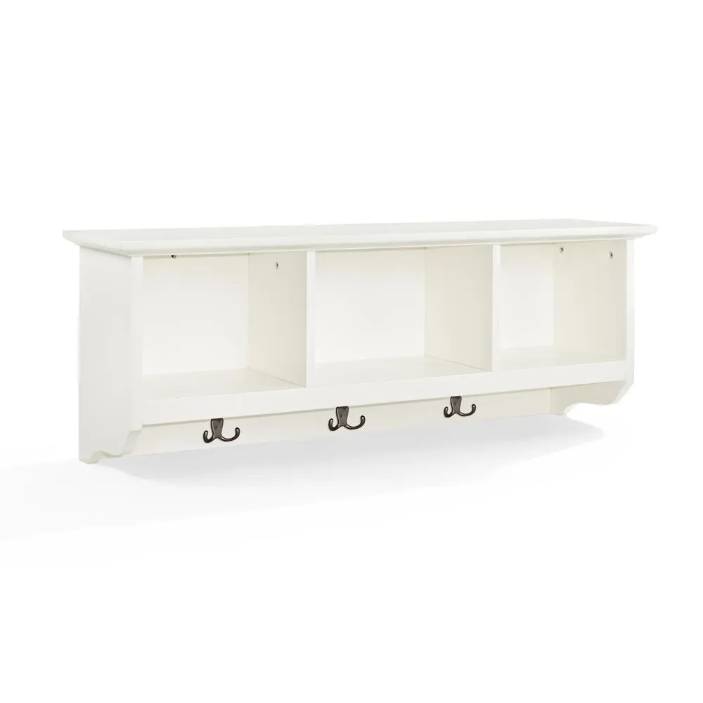 Brennan Storage Shelf White - Organize Your Entryway in Style