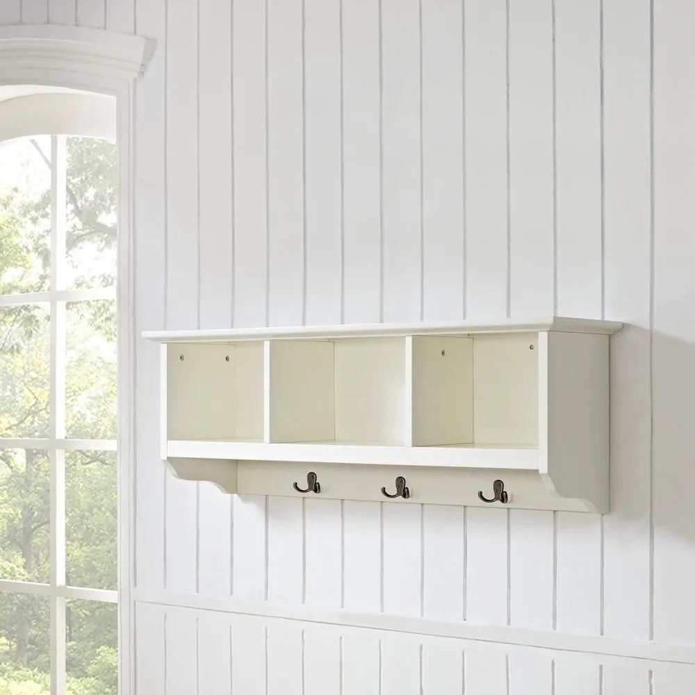 Brennan Storage Shelf White - Organize Your Entryway in Style