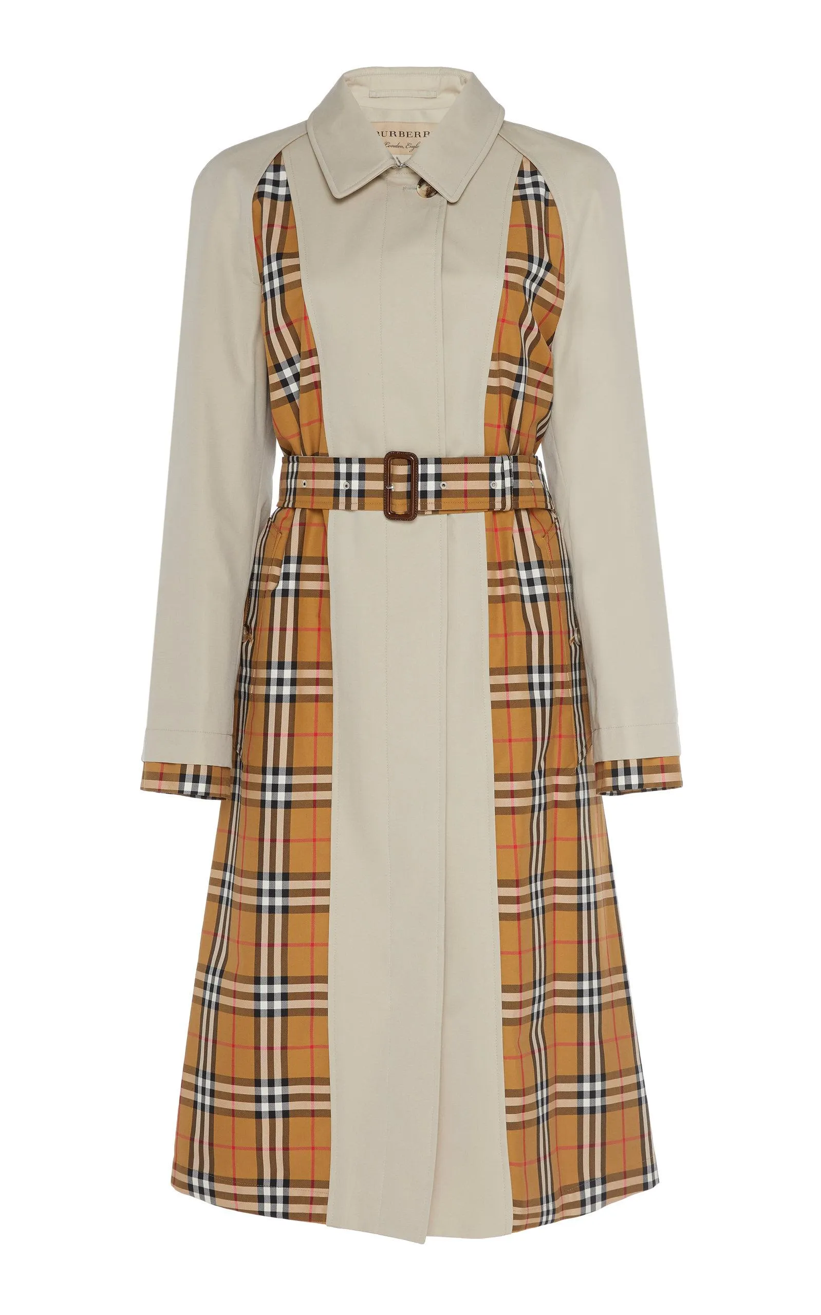 BURBERRY GUISELEY INSIDE-OUT CHECK TRENCH COAT