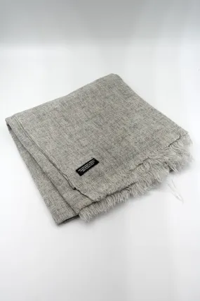 Cashmere Pashmina Shawl Handwoven Nepal wrap Knit Woven scarf Light grey