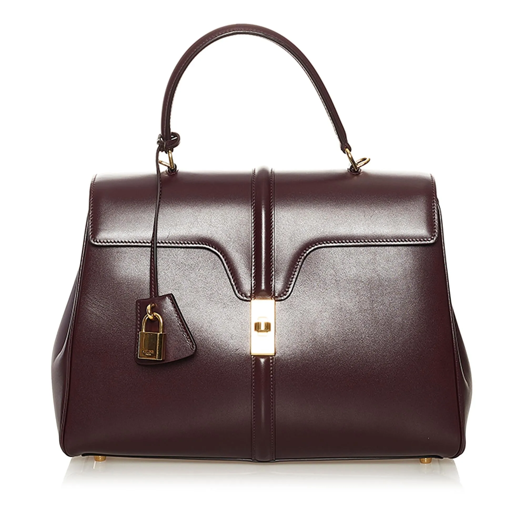 Celine Classique 16 Leather Satchel