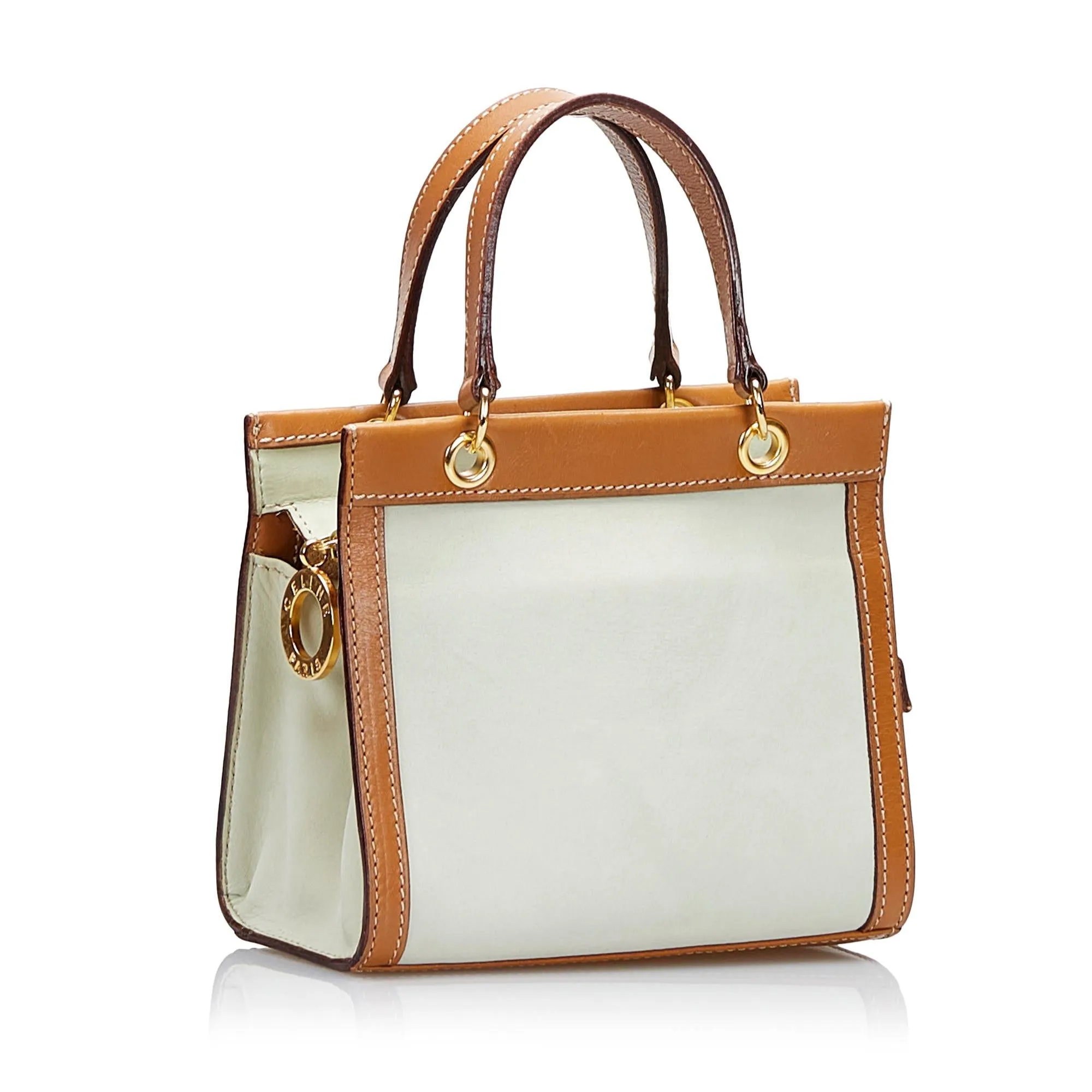 Celine Leather Satchel (SHG-36201)