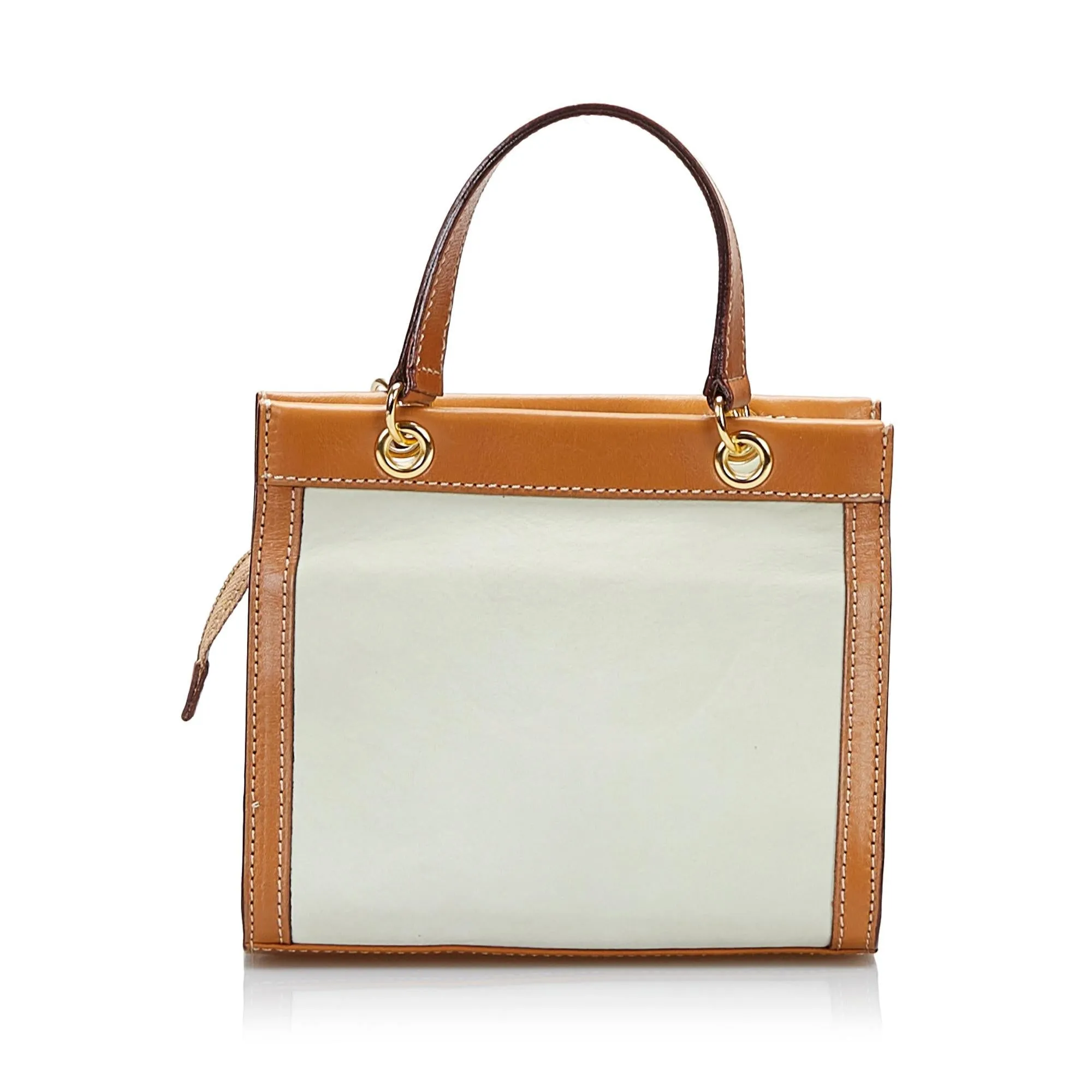 Celine Leather Satchel (SHG-36201)