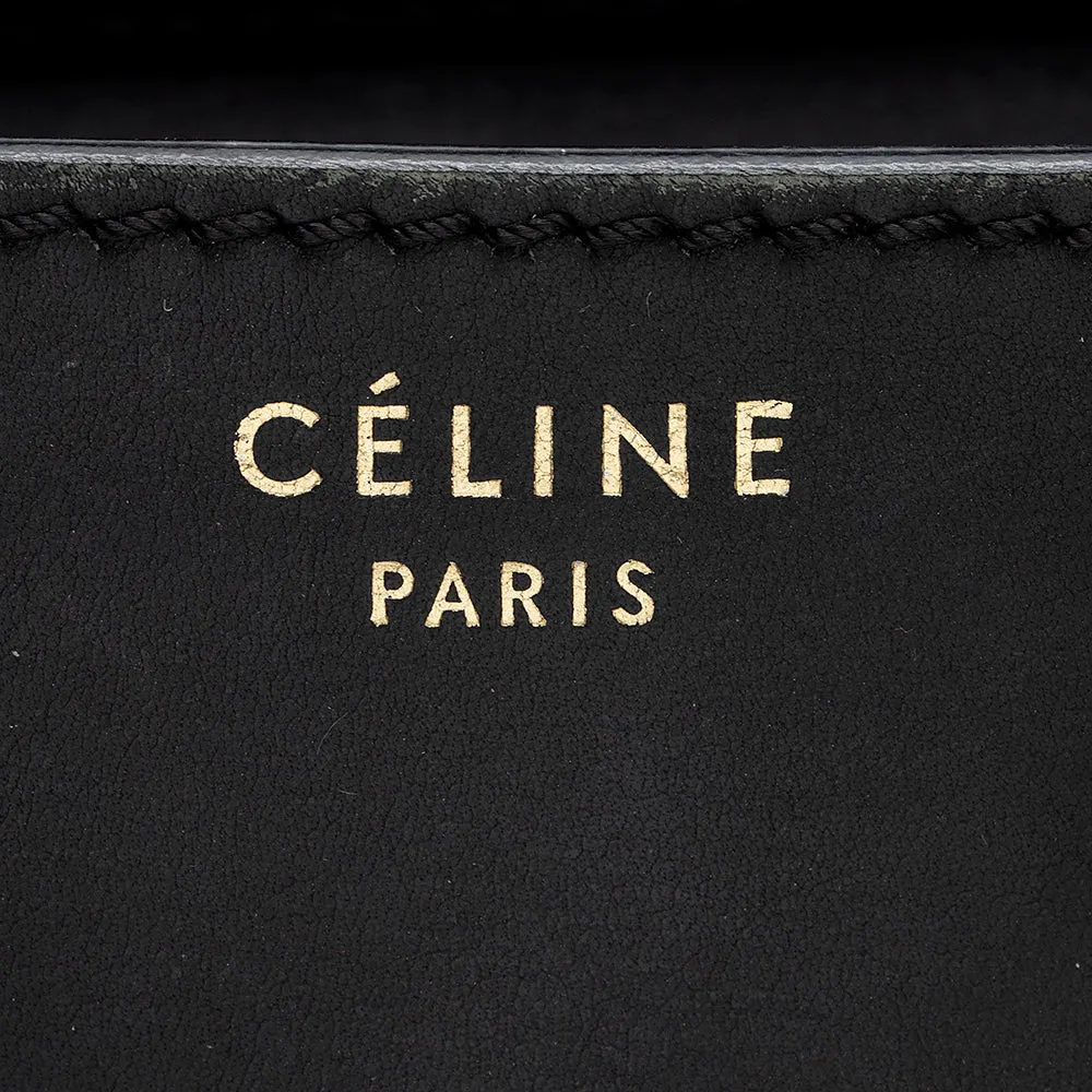 Celine Leopard Canvas Mini Luggage Tote (SHF-15340)