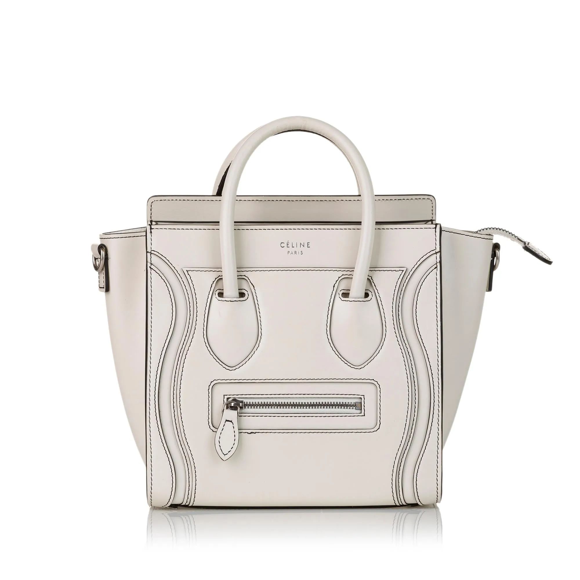 Celine Luggage Tote Leather Satchel (SHG-31876)