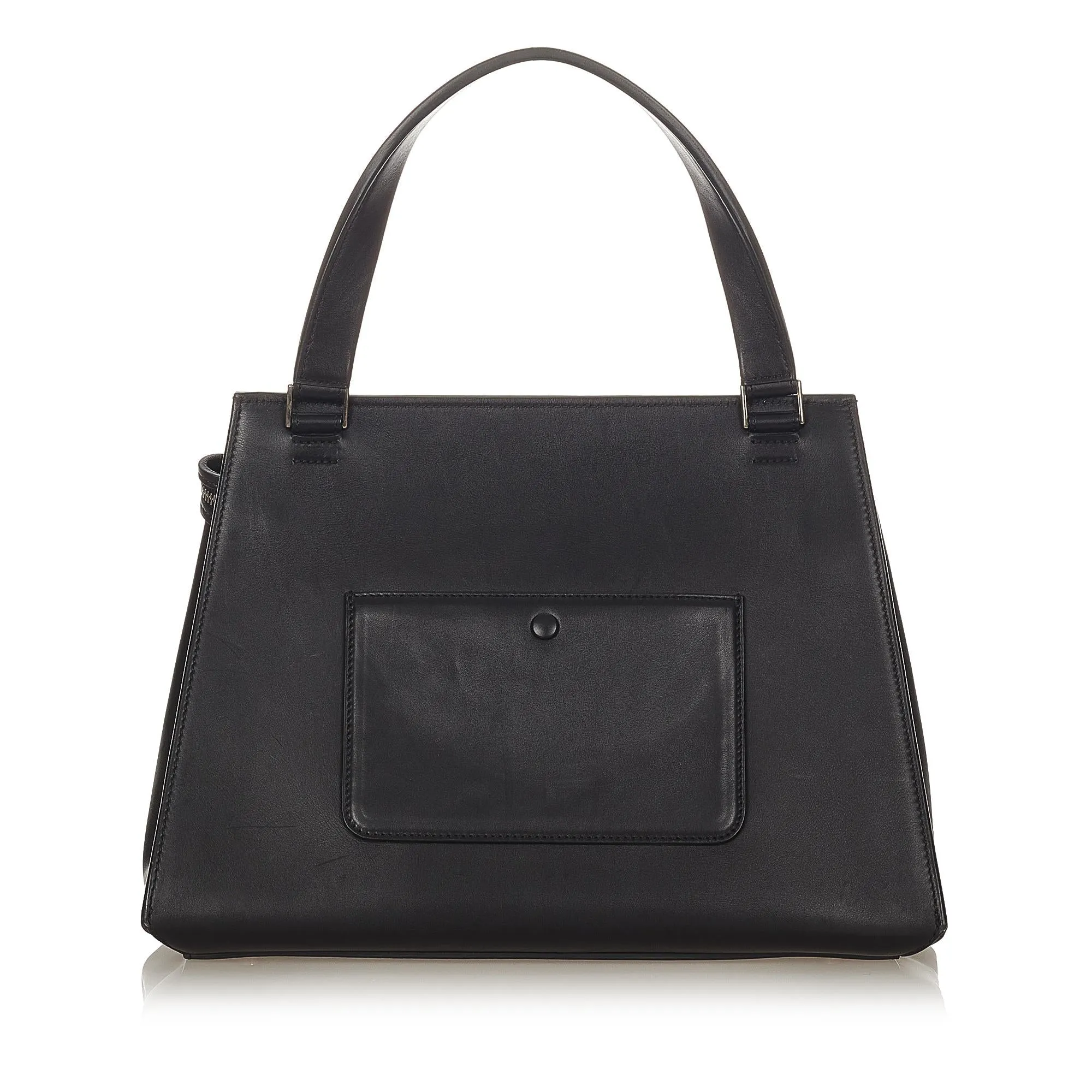 Celine Medium Edge Bicolor Leather Handbag (SHG-23985)