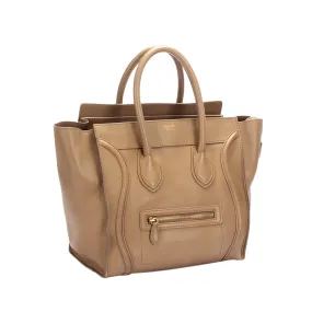 Celine Mini Luggage Leather Tote Bag (SHG-pguqwI)