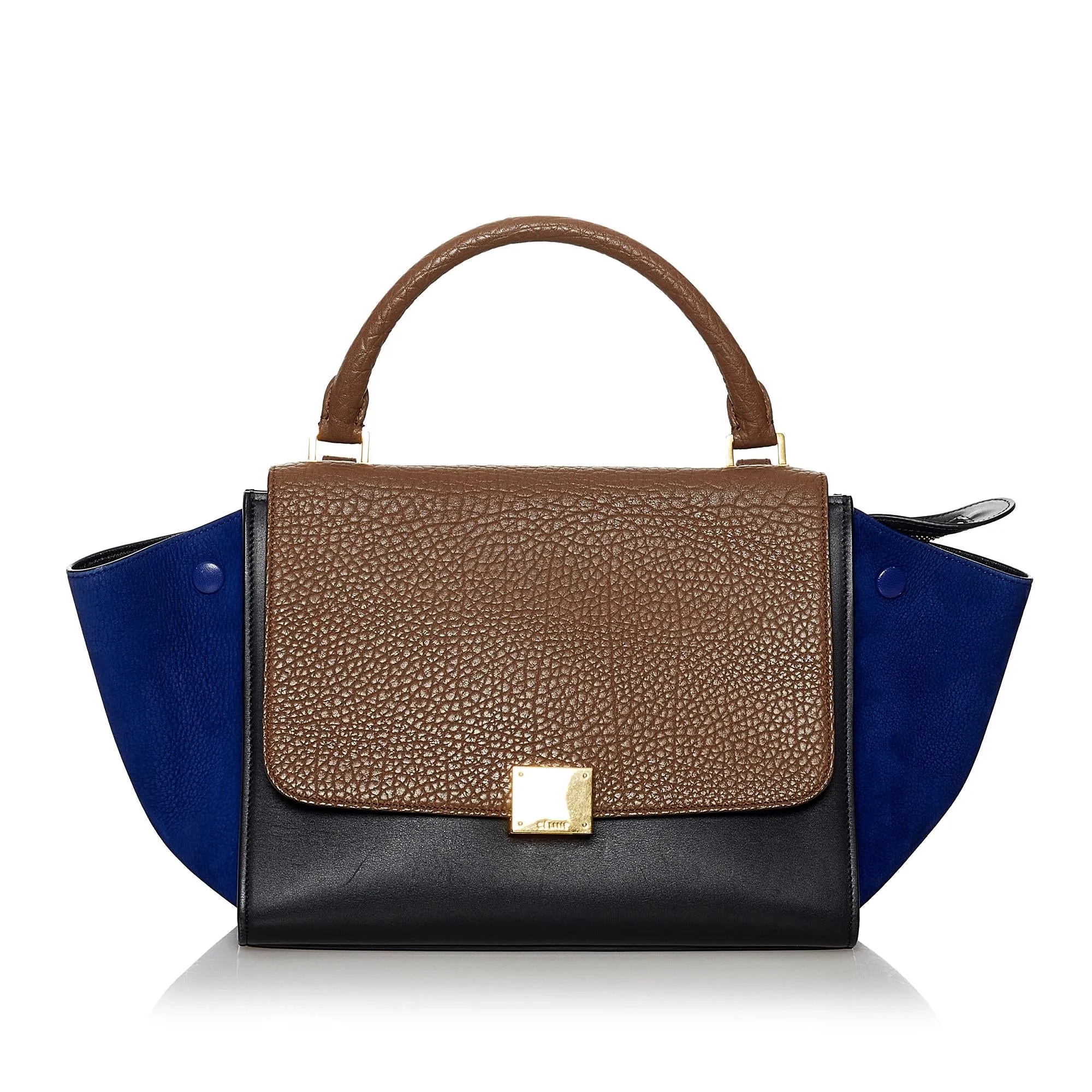 Celine Trapeze Tricolor Leather Satchel (SHG-29794)