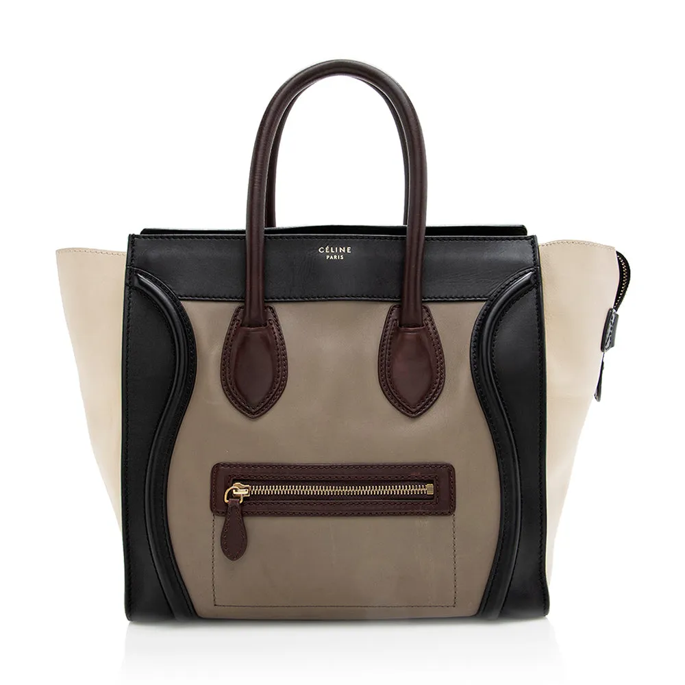 Celine Tricolor Calfskin Mini Luggage Tote - FINAL SALE (SHF-18811)