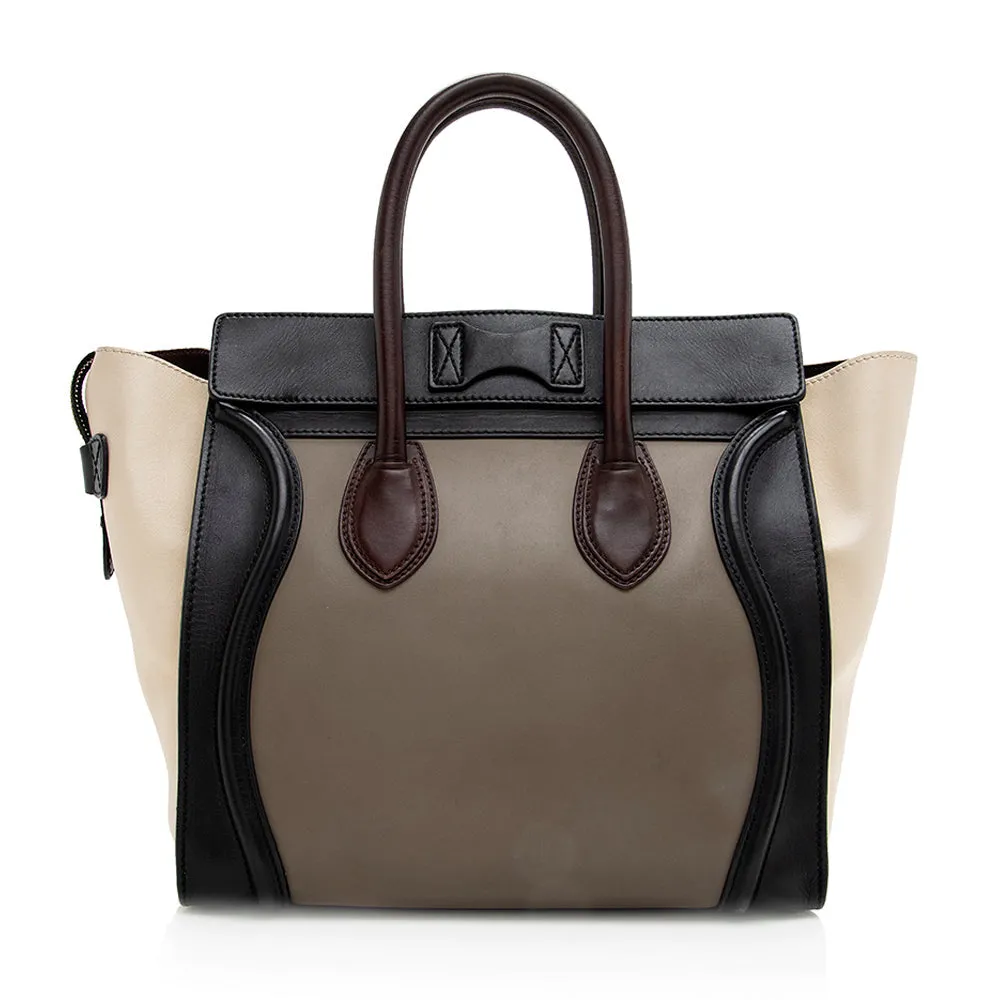 Celine Tricolor Calfskin Mini Luggage Tote - FINAL SALE (SHF-18811)