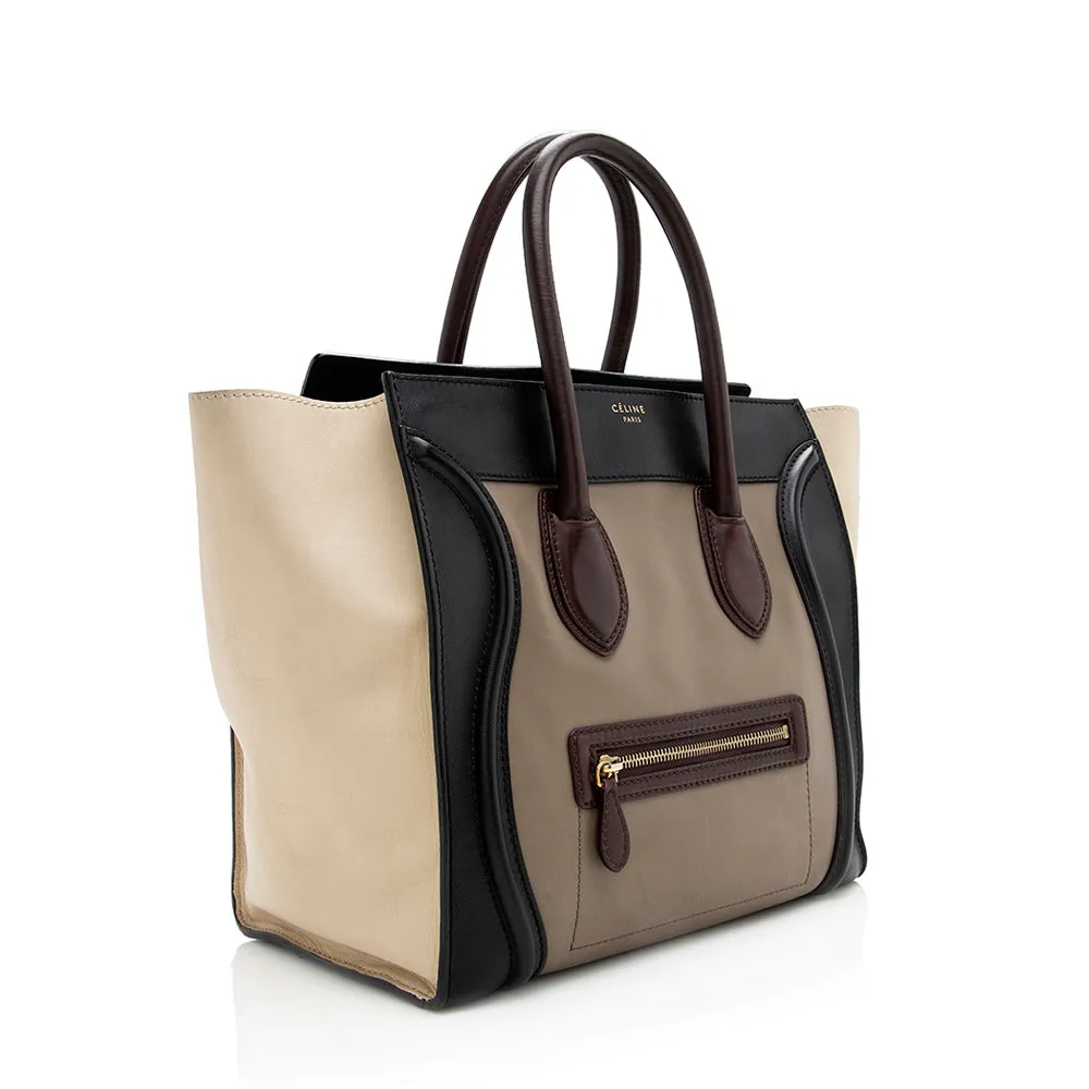 Celine Tricolor Calfskin Mini Luggage Tote - FINAL SALE (SHF-18811)