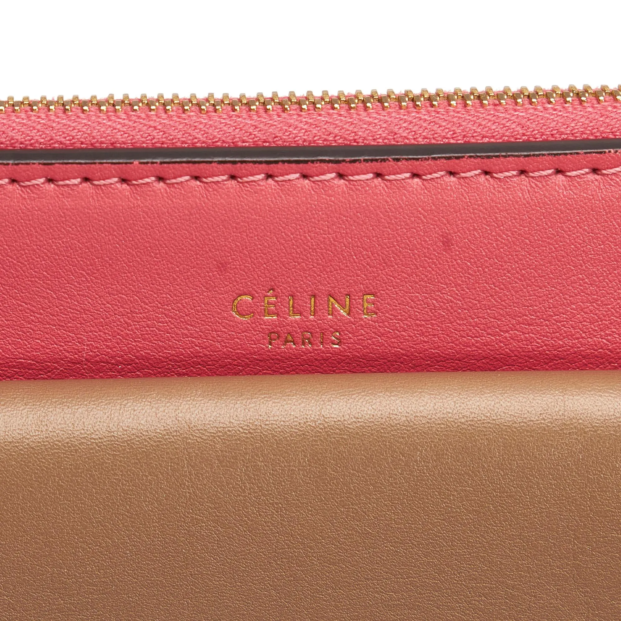 Celine Tricolor Zip Envelope Crossbody (SHG-34787)