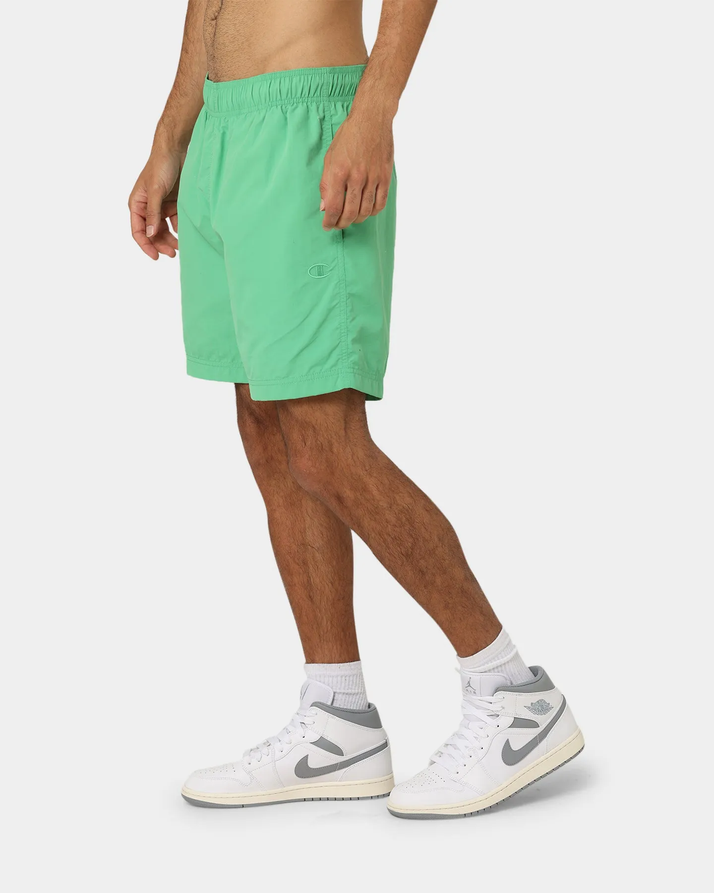 Champion Rebound Nylon Shorts Green Crisp