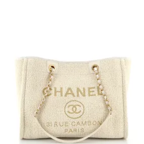 CHANEL Deauville Tote Boucle Small