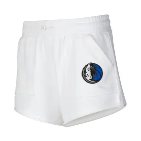 DALLAS MAVERICKS CONCEPT SPORTS  WOMENS WHITE TERRY SHORTS