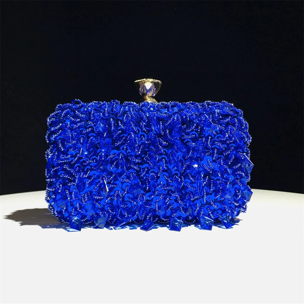 Delicate Shining Beading Clutch Women's Handbags