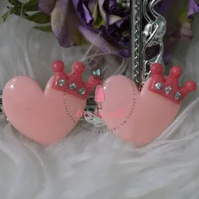 Heart with Crown - Pink