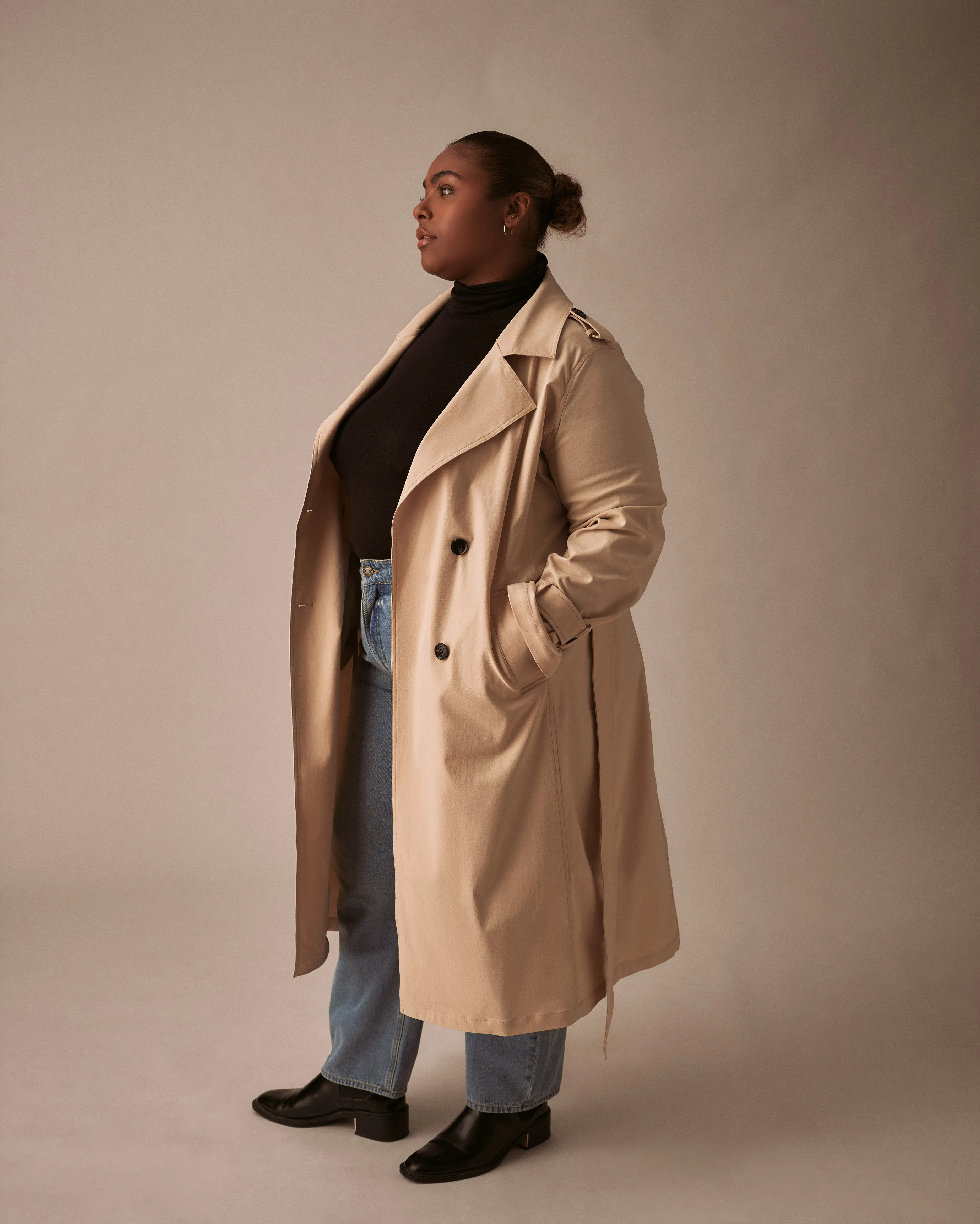 Henning x US Park Soft Trench - Birch