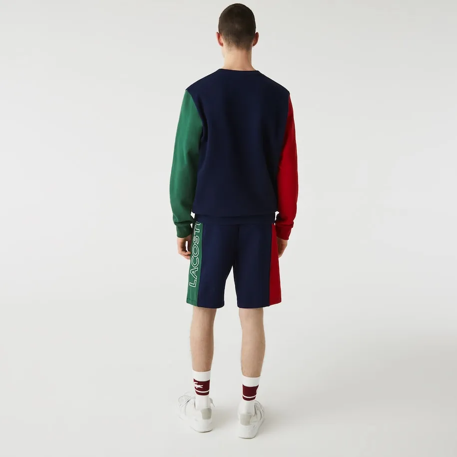 Lacoste Men's Branded Cotton Fleece Blend Shorts