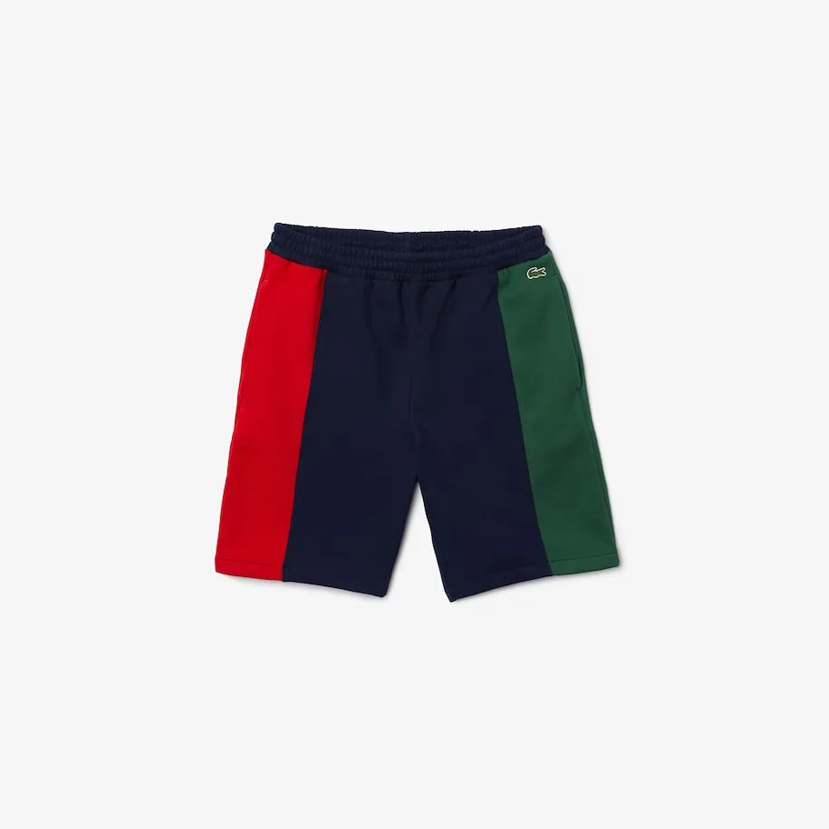 Lacoste Men's Branded Cotton Fleece Blend Shorts