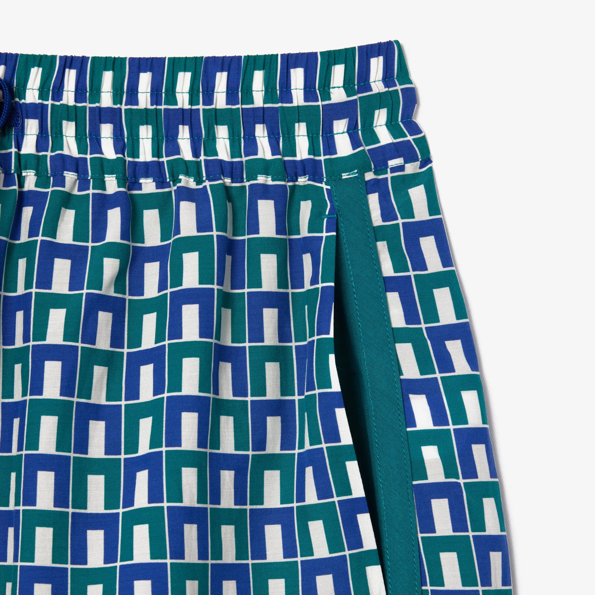 Lacoste Women's Flowing Bermuda Shorts With Graphic Pattern