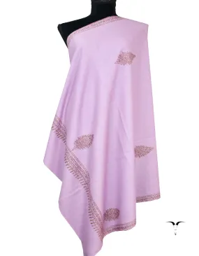 lavender booti embroidery pashmina shawl 8517