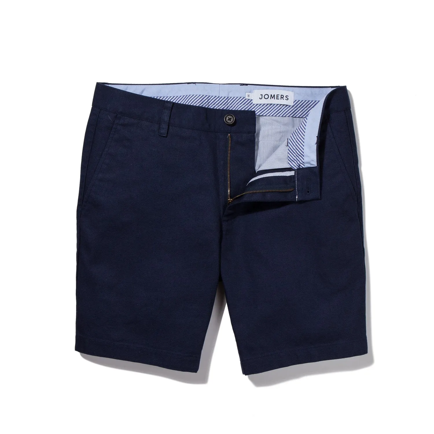 Leighton - Navy Japanese Canvas Shorts