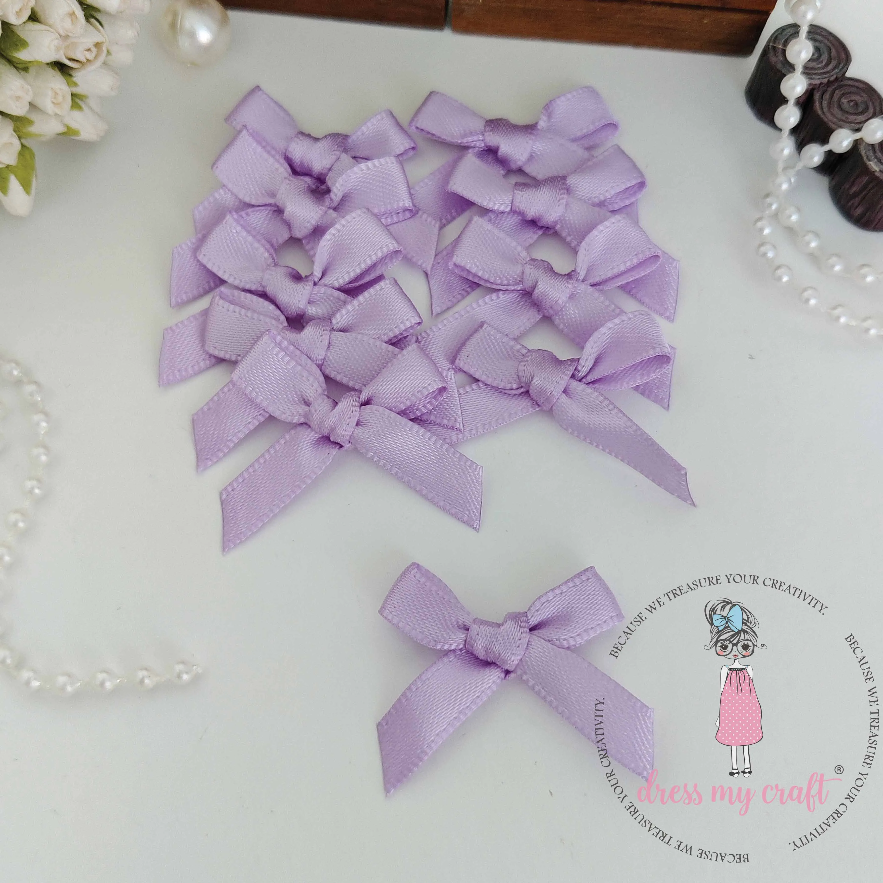 Lilac Ribbon Bows