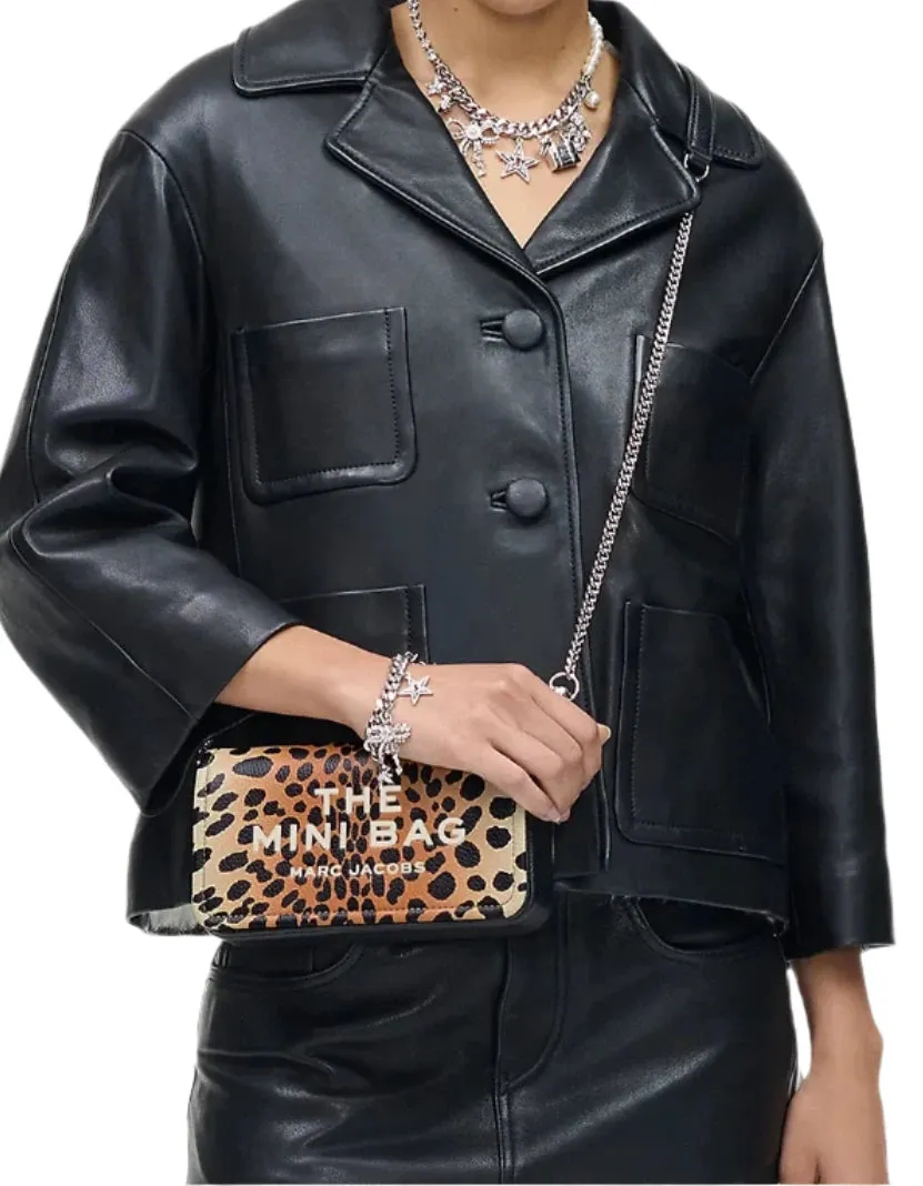 Marc Jacobs The Cheetah Chain Mini Crossbody Handbag