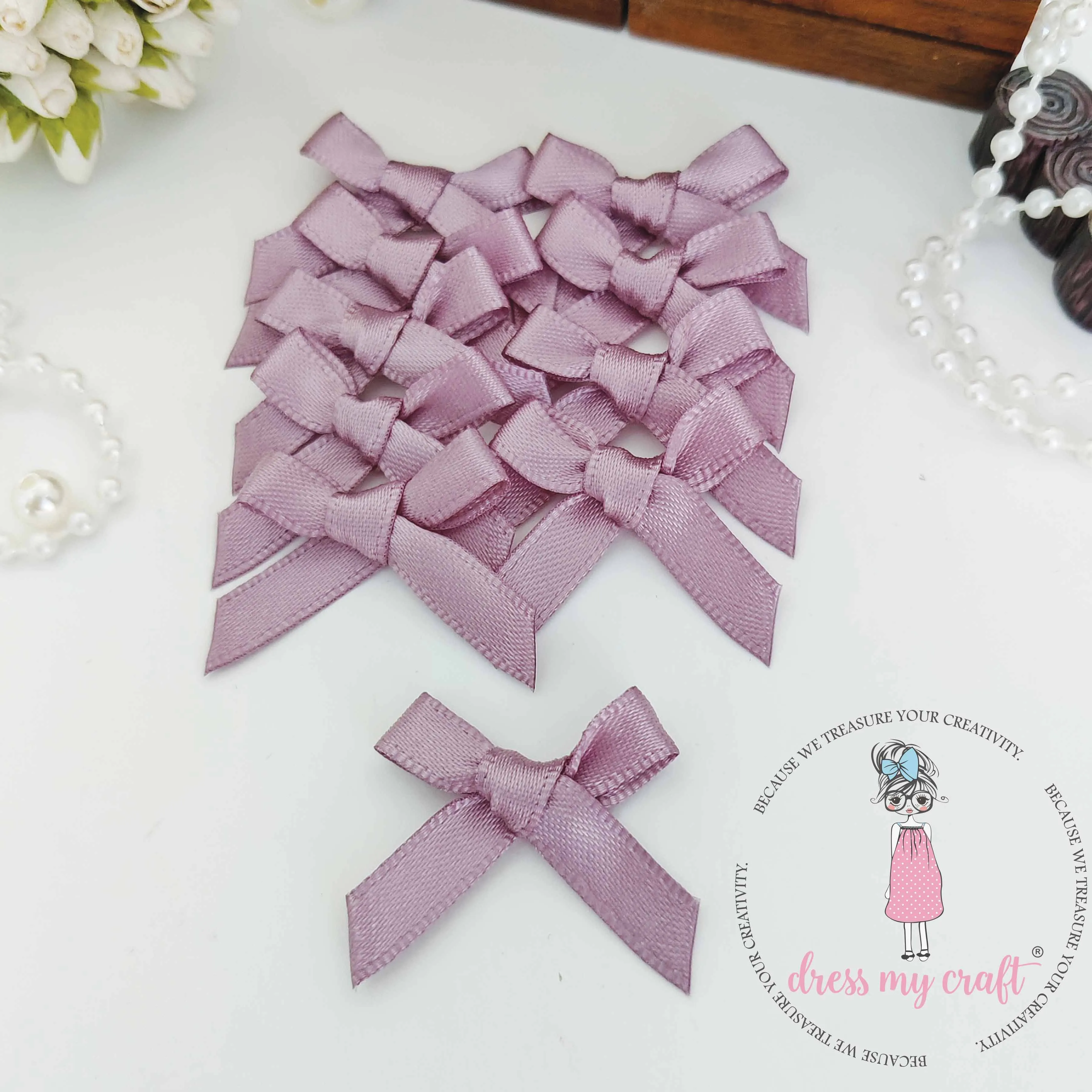 Mauve Ribbon Bows