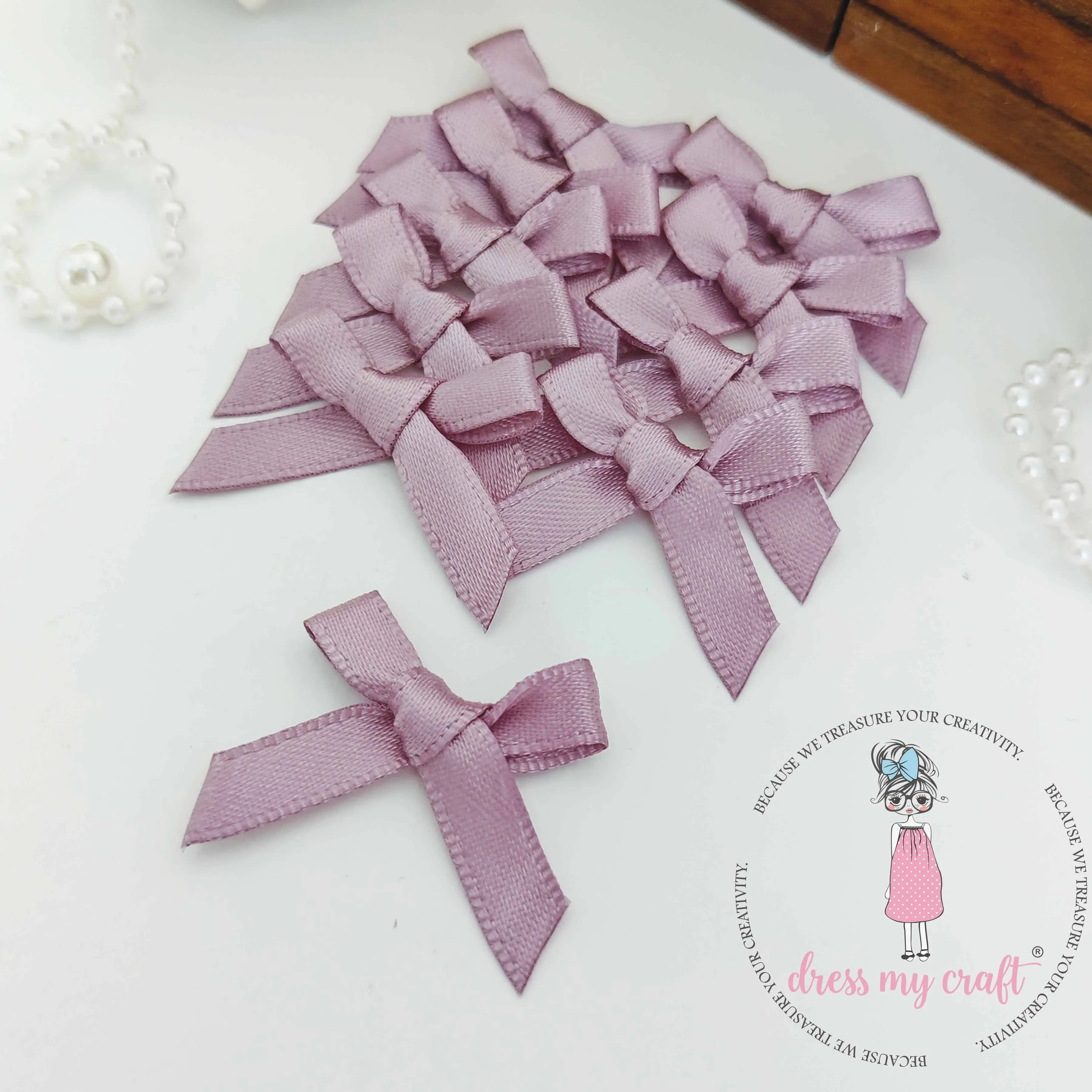 Mauve Ribbon Bows