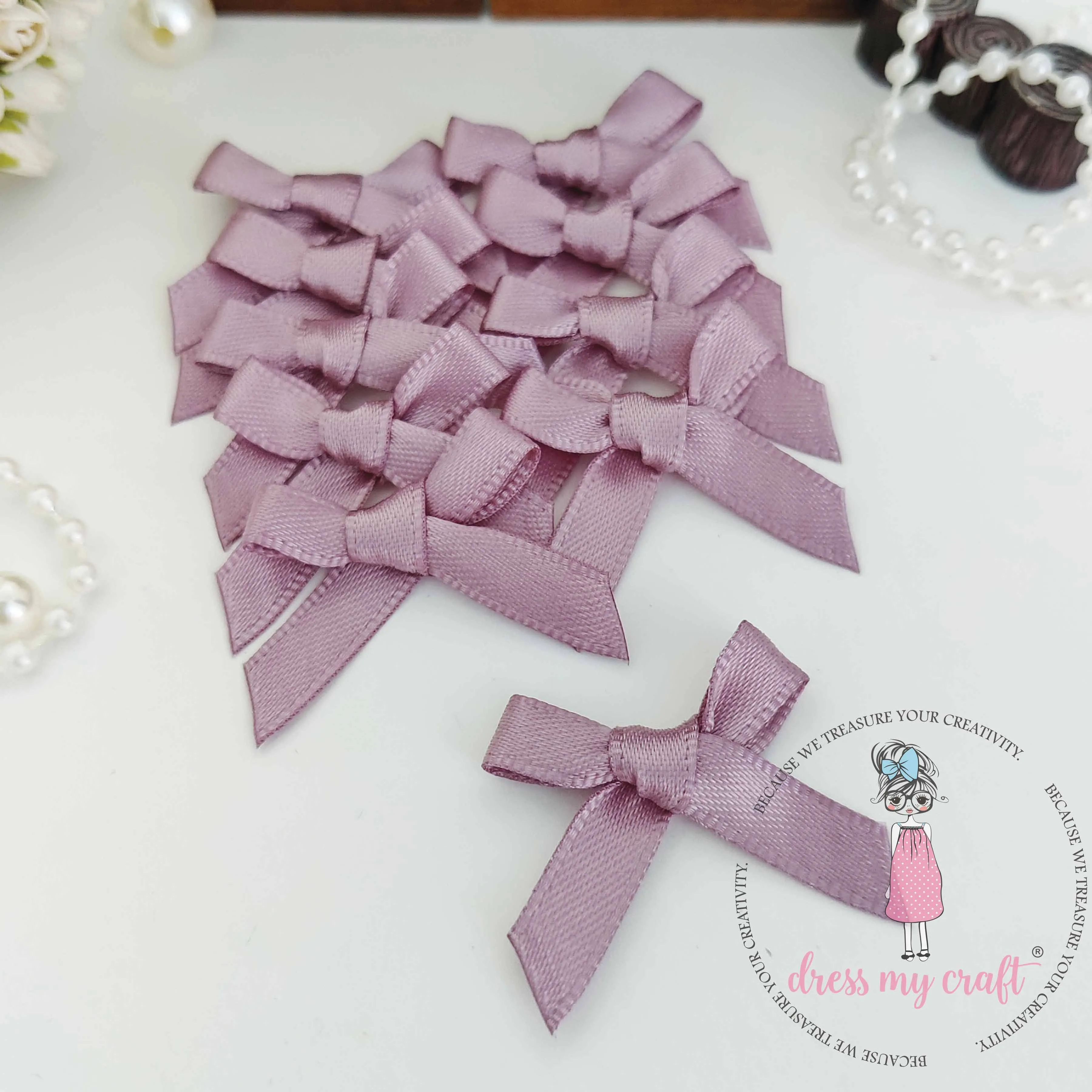 Mauve Ribbon Bows