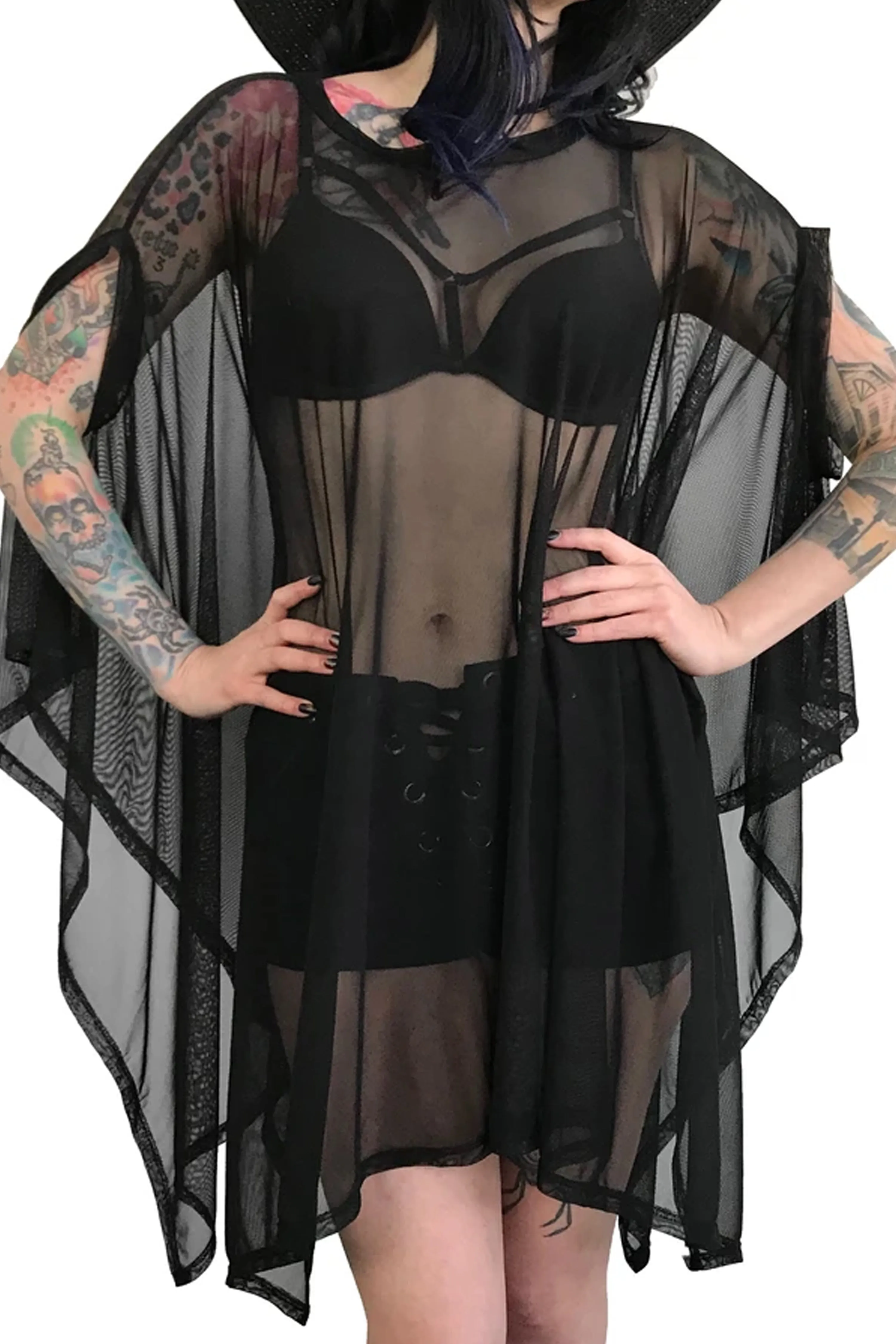 Mesh Rhiannon Flowing Tunic Top