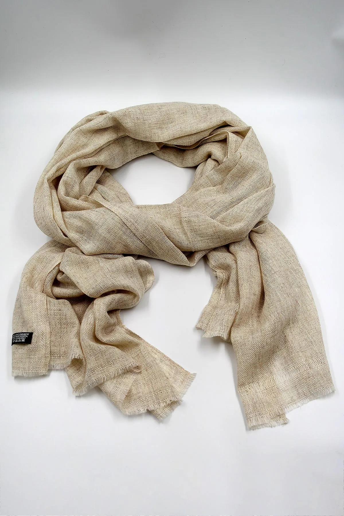 Natural Cashmere Scarf for Women