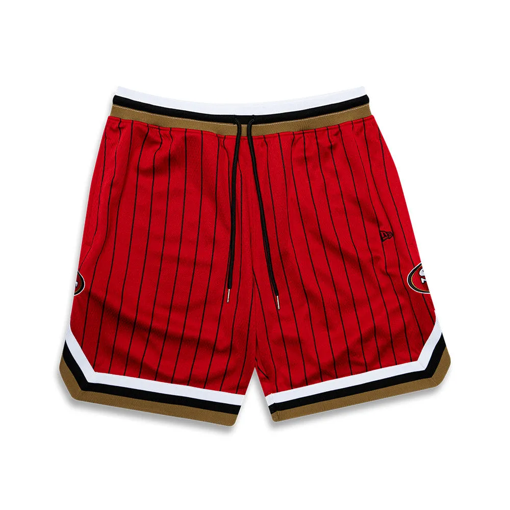 New Era NFL West Coast Pinstripe Shorts San Francisco 49ers