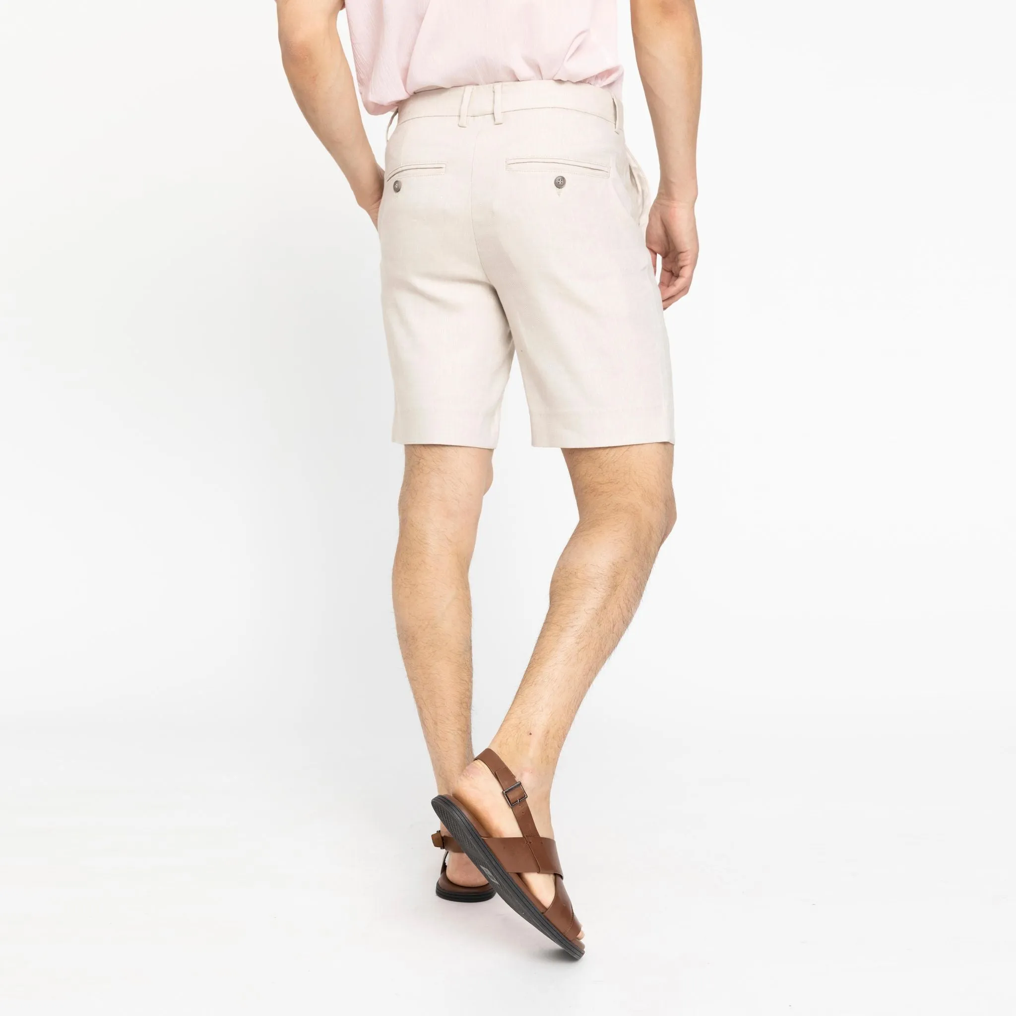 OscarPL Shorts 769 Sand Linen