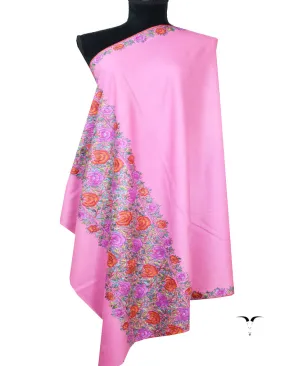 pink embroidery pashmina shawl 8187