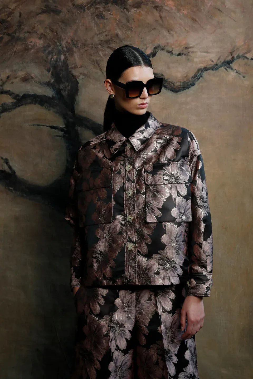 Psophia Double face jacquard jacket