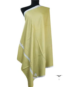 sage green embroidery pashmina shawl 8516