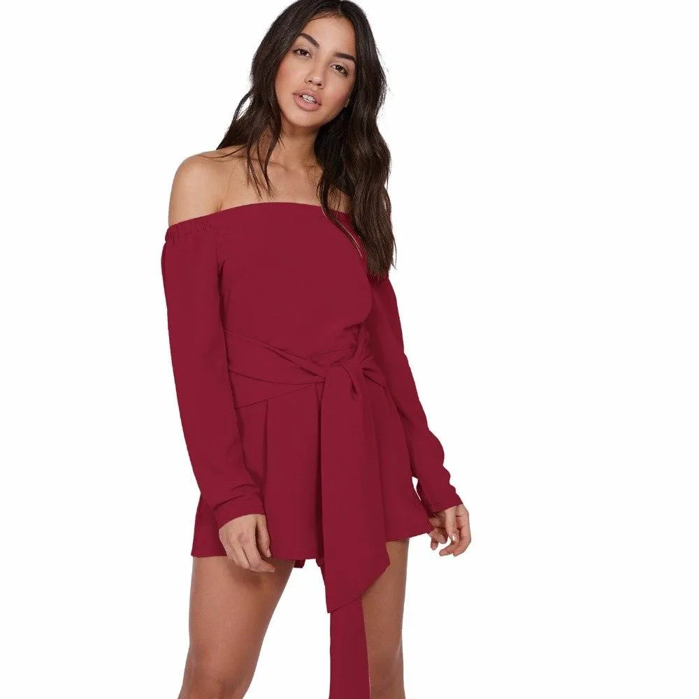 SASSY OFF-THE-TOP ROMPER