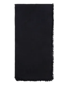 Solid Black Cashmere Stole